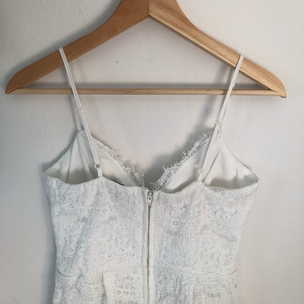 White Lacy Romper - Picture 4 of 8